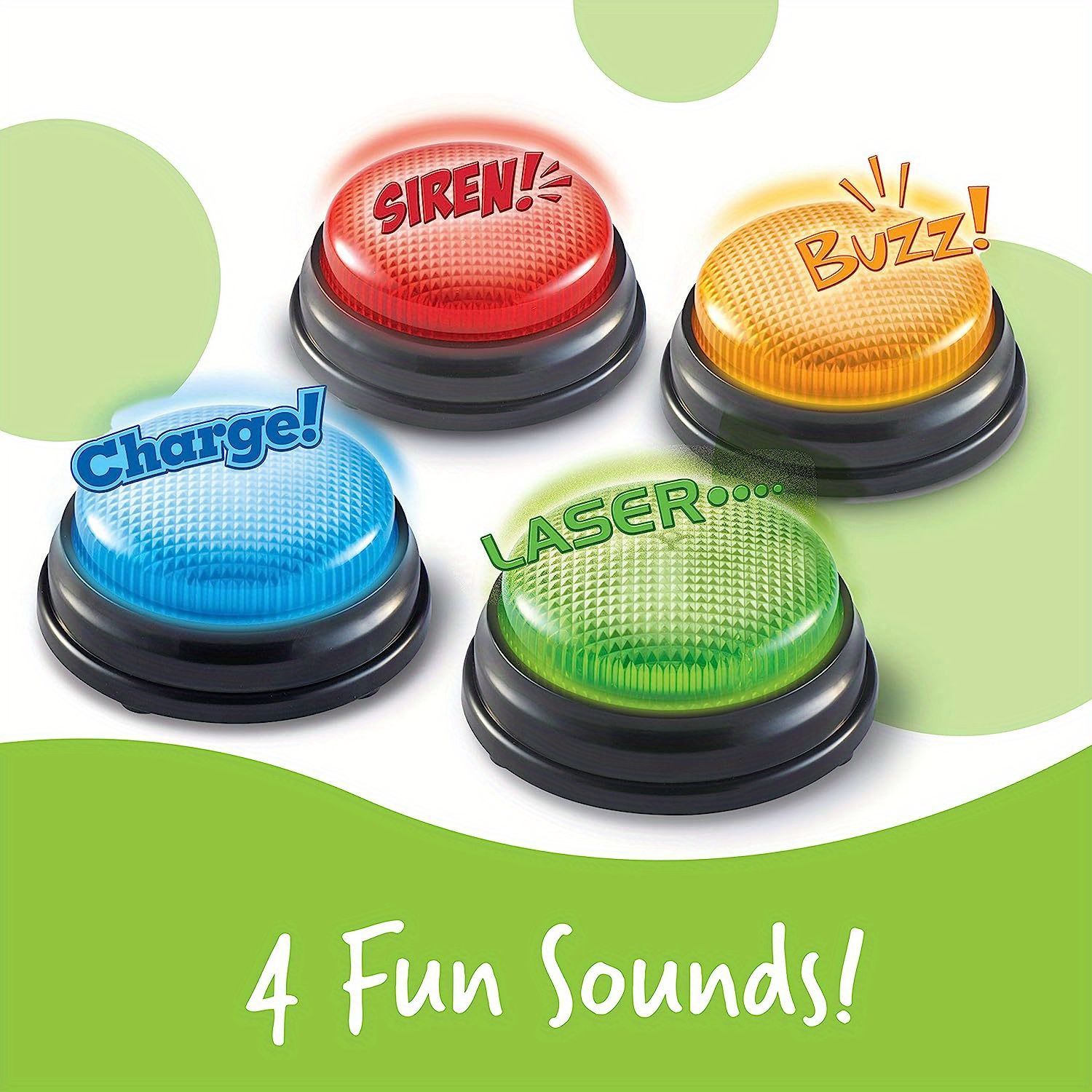 Party Games Kids - 4pcs Lights and Sounds Buzzers Toy,