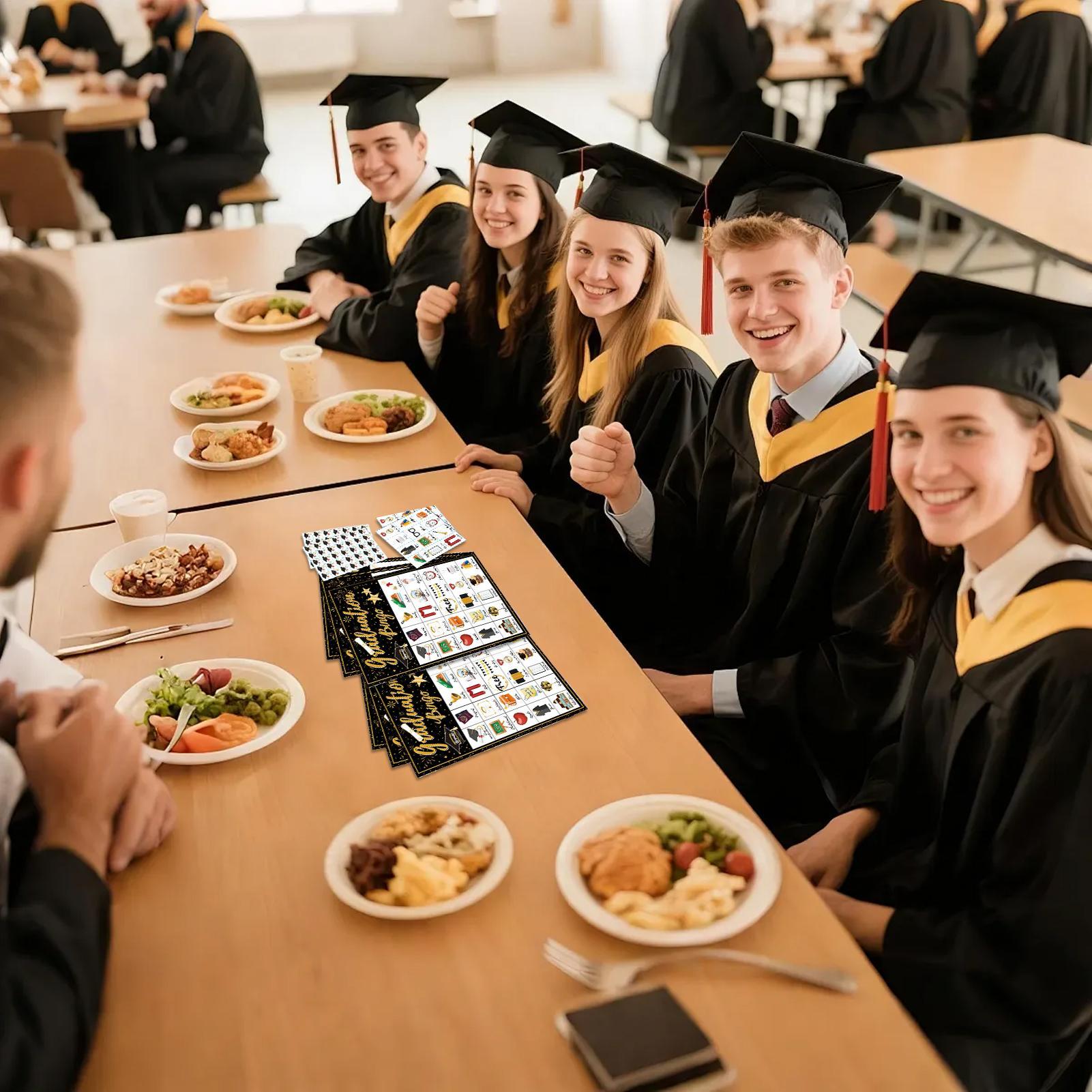 Party Games College - Graduation Bingo Game 24-Player Grad Party