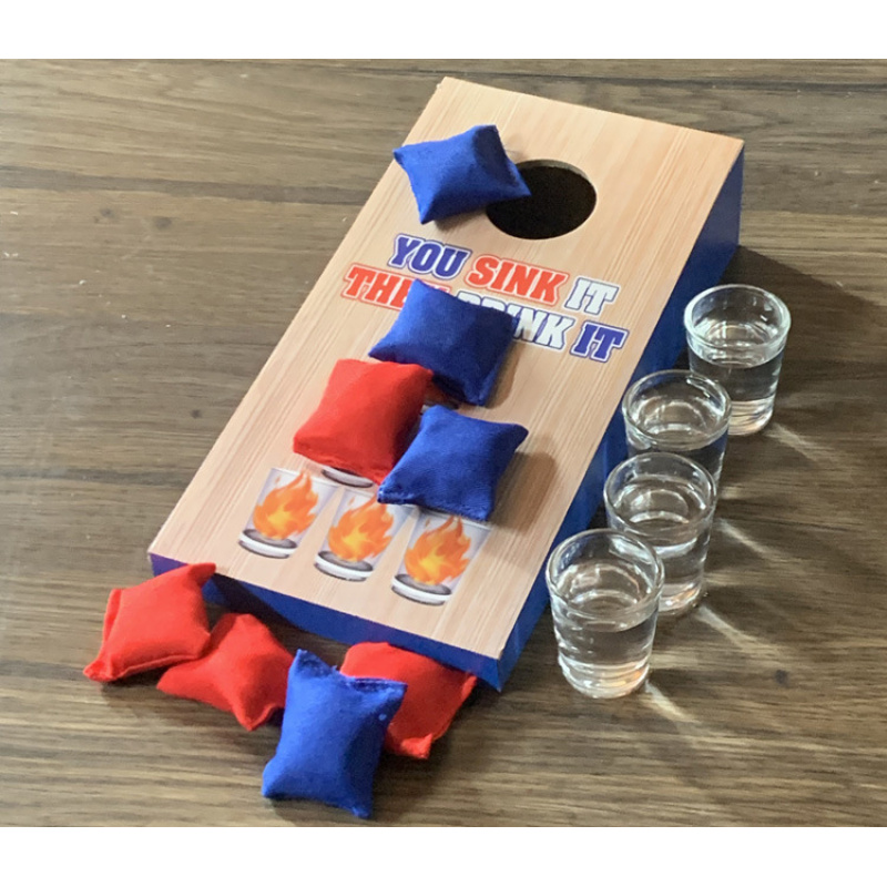 Party Games Kids And Adults - 1 Set Wooden Throwing Game Board