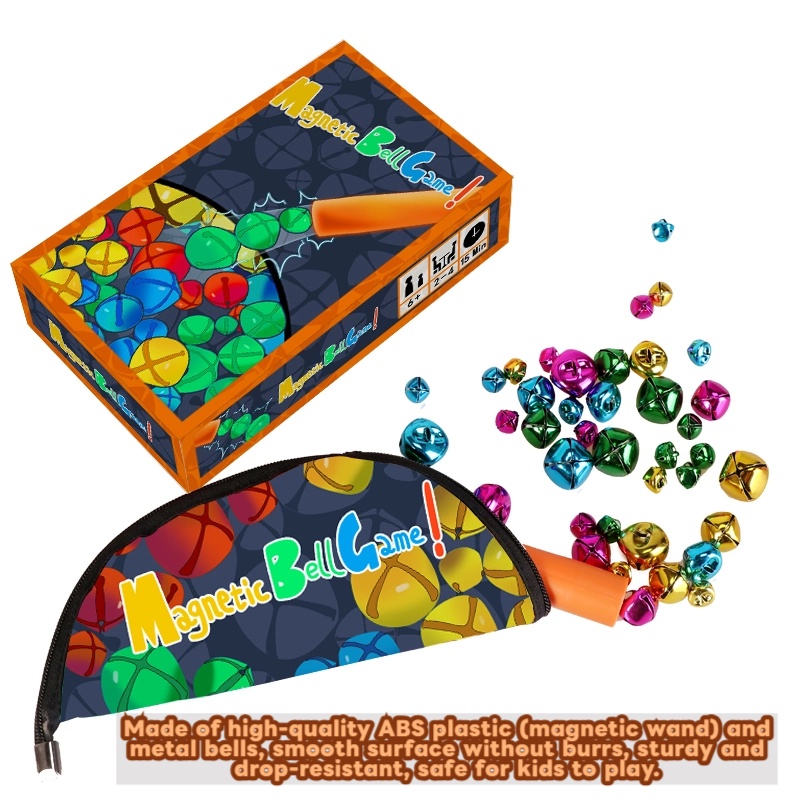 Party Games Easter For Family - Magnetic Bell Challenge Game, Montessori Fine