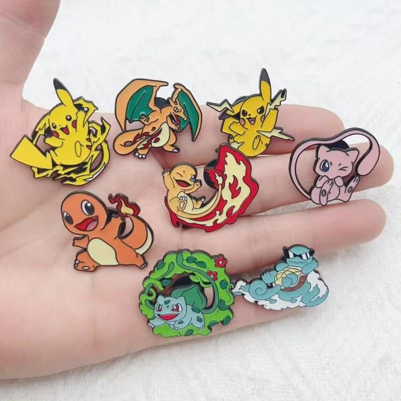 Party Games Game - 8pcs alloy drip oil cartoon baby