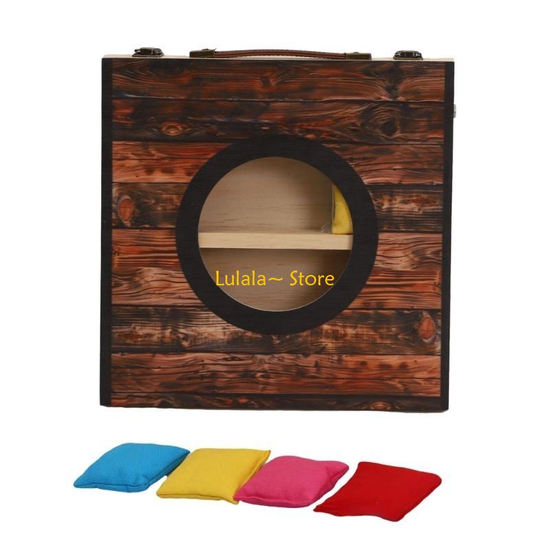 Cornhole Board Set - Y4QA Cornholes Game Set with 4