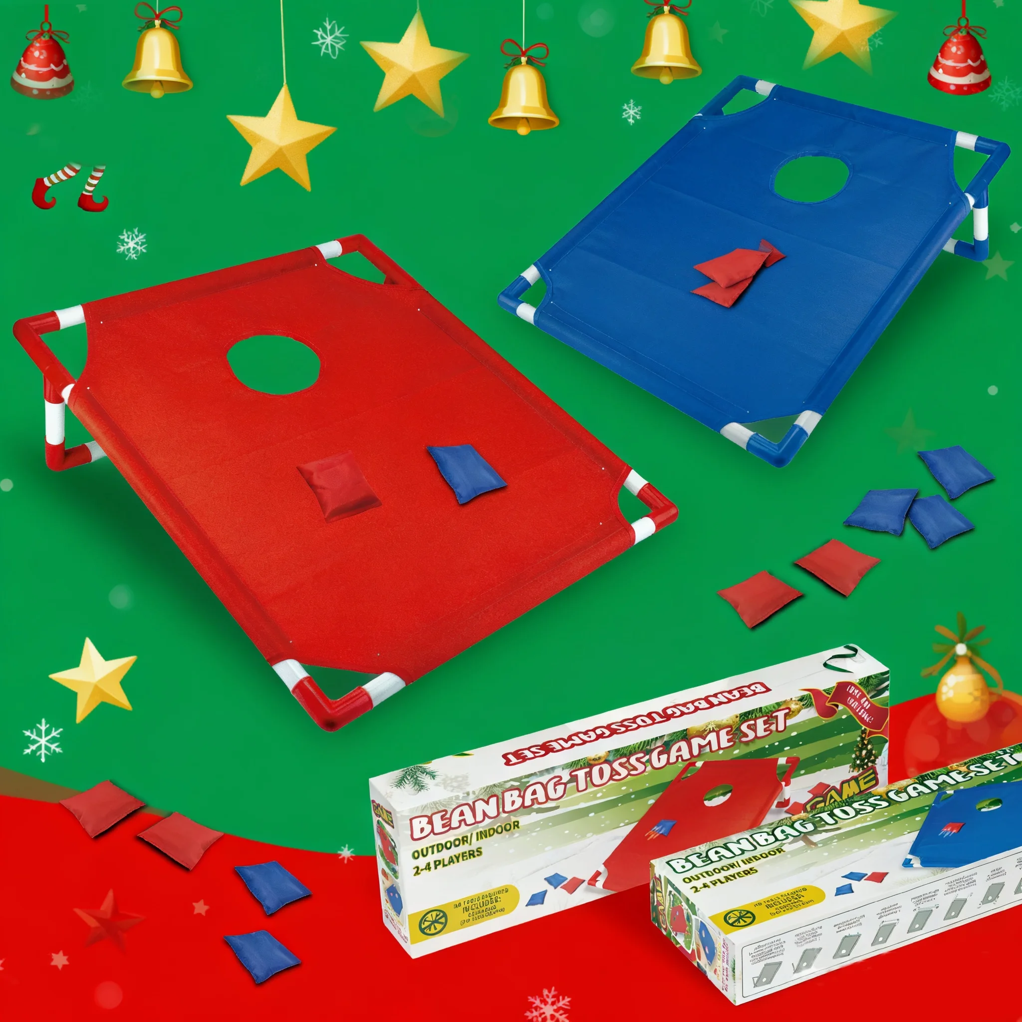 Cornhole Board Set - Portable Cornhole Game Set with 1