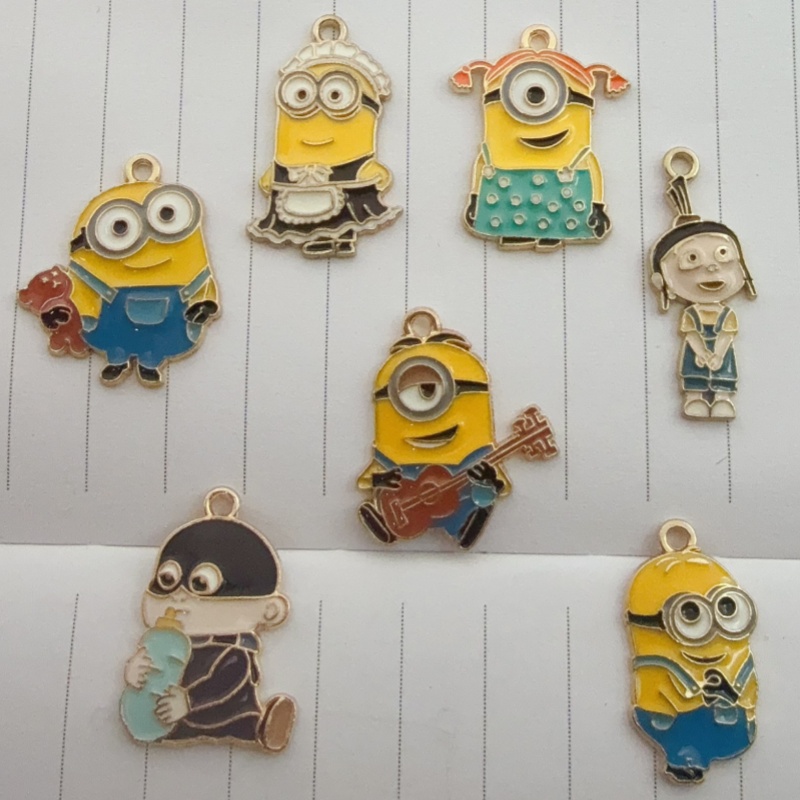 Party Games Game - 10pcs alloy drip oil cartoon pendant,