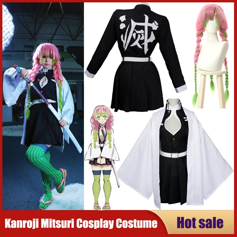 Party Games Kids And Adults - Anime Kanroji Mitsuri Cosplay Costume Kimetsu