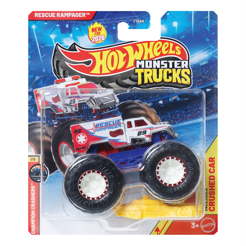 Hot Wheels Car Monster Trucks - Hot Wheels Car MONSTER TRUCKS Rescue