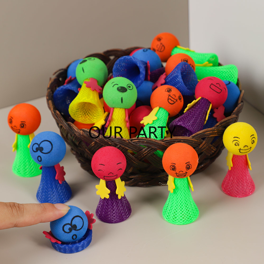Party Games Jenga - 15Pcs Colorful Small Bounce Elf Jumping