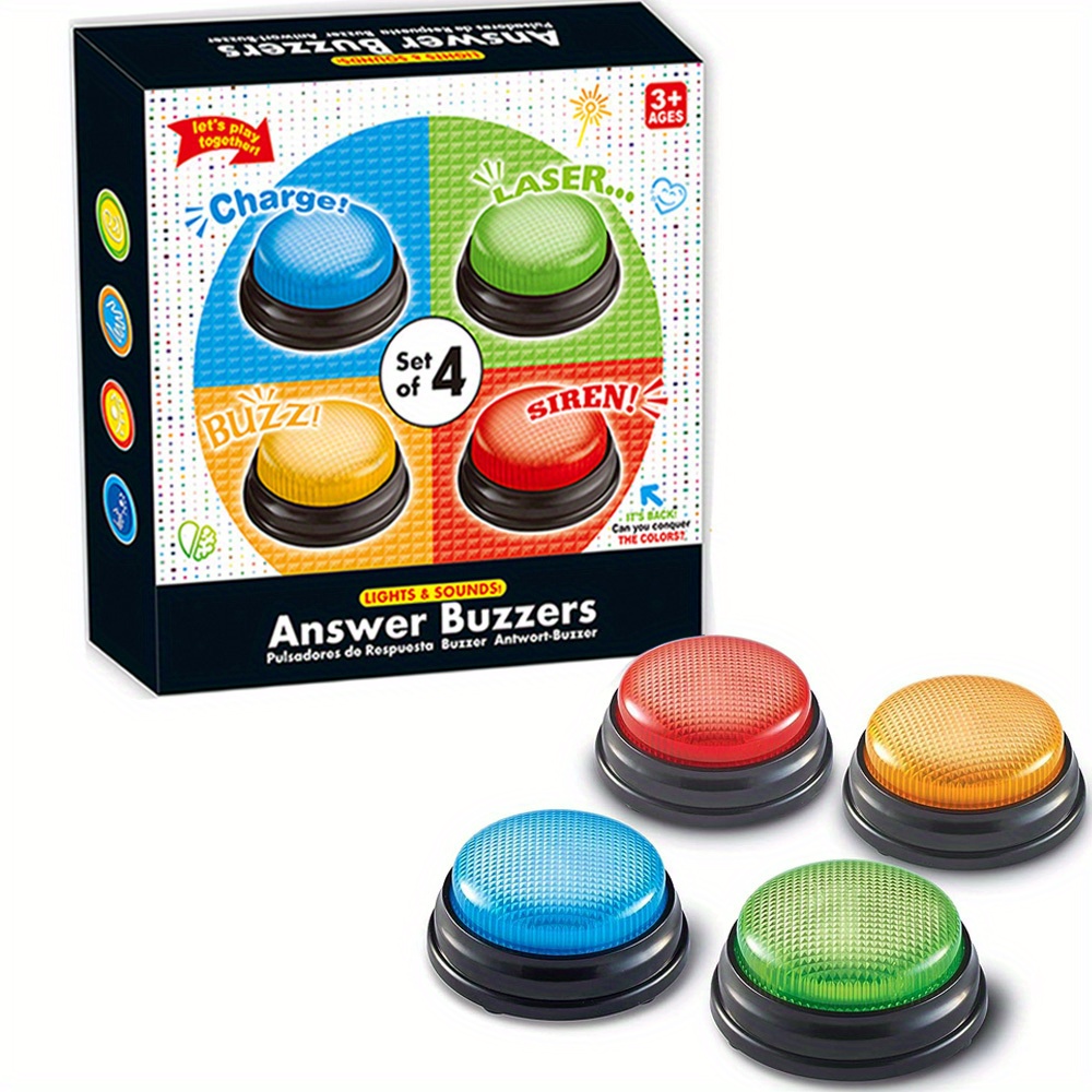 4pcs Lights and Sounds Buzzers - огляд і ціна Party Games Kids