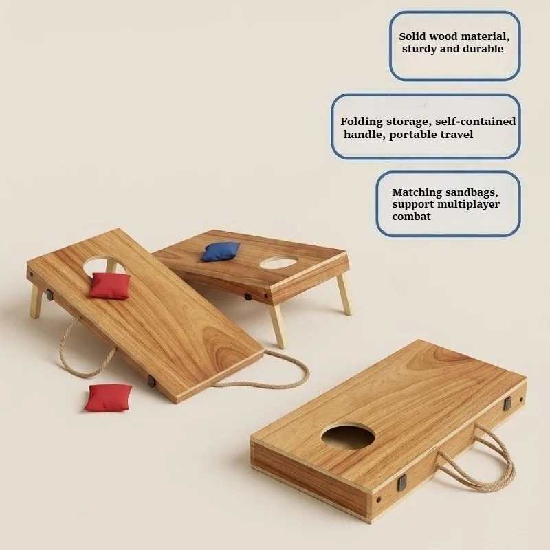 Premium Wooden Foldable Cornho - огляд і ціна Cornhole Board Set
