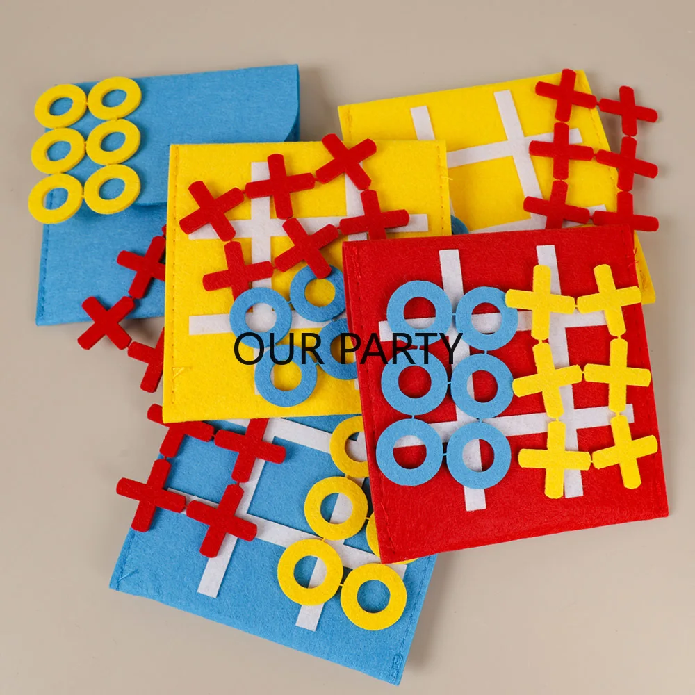 5 Sets Felt Tic Tac Toe Family - огляд і ціна Party Games Easter For Family