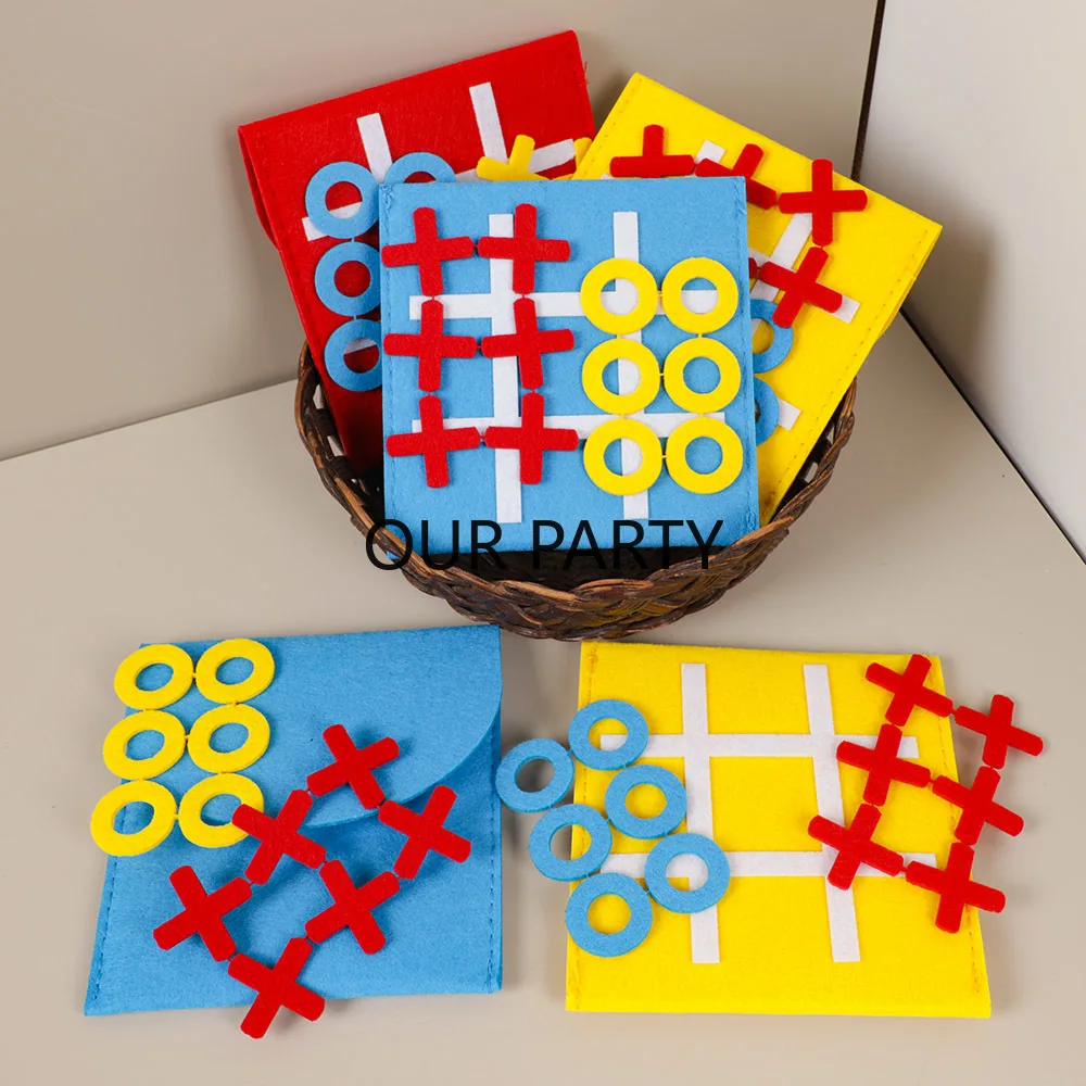 5 Sets Felt Tic Tac Toe Family - огляд і ціна Party Games Easter For Family