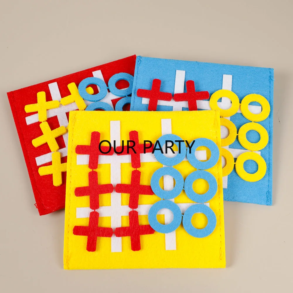 5 Sets Felt Tic Tac Toe Family - огляд і ціна Party Games Easter For Family