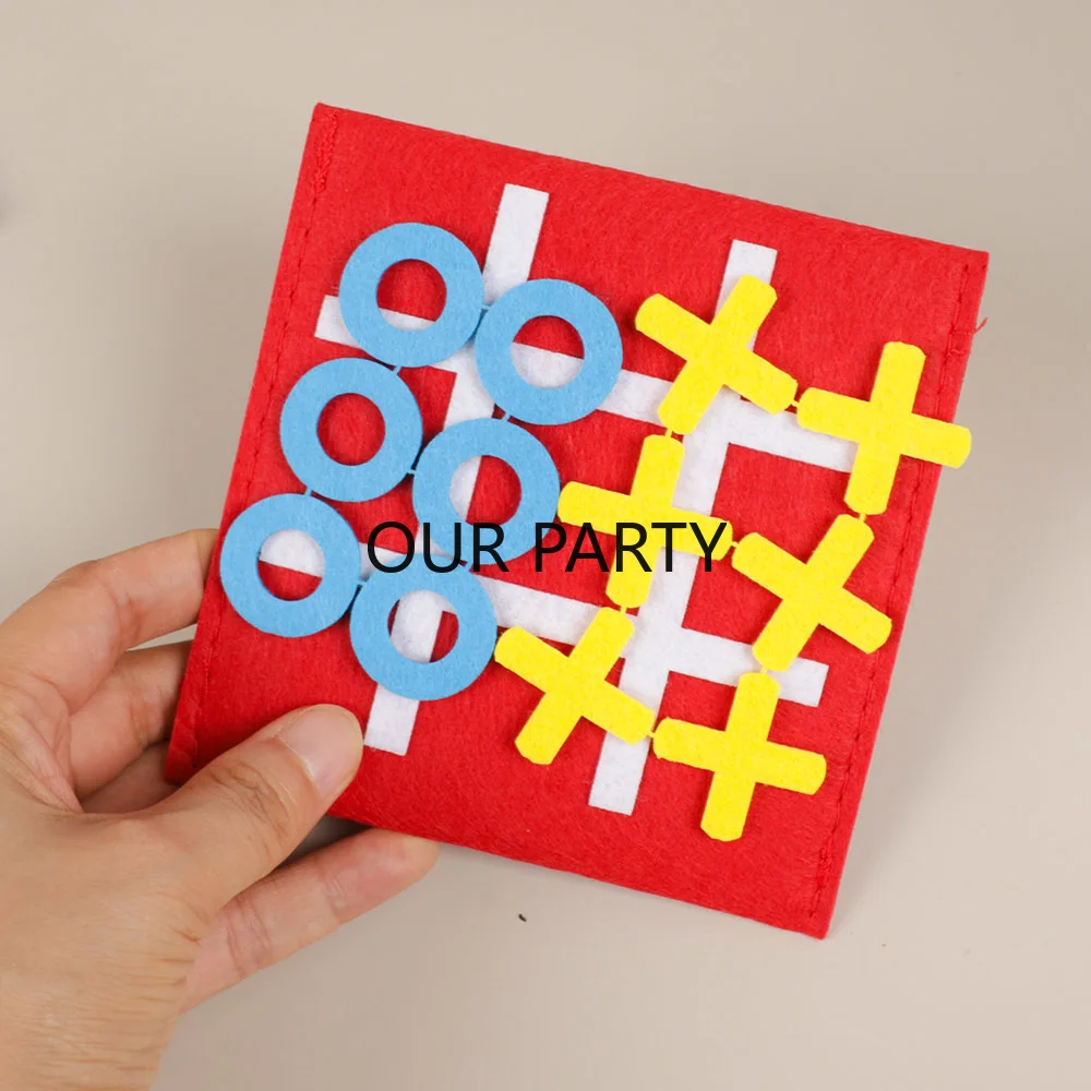 5 Sets Felt Tic Tac Toe Family - огляд і ціна Party Games Easter For Family
