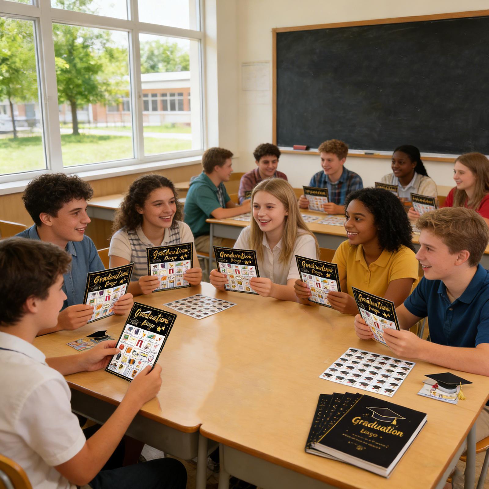 Graduation Bingo Game 24-Playe - огляд і ціна Party Games College