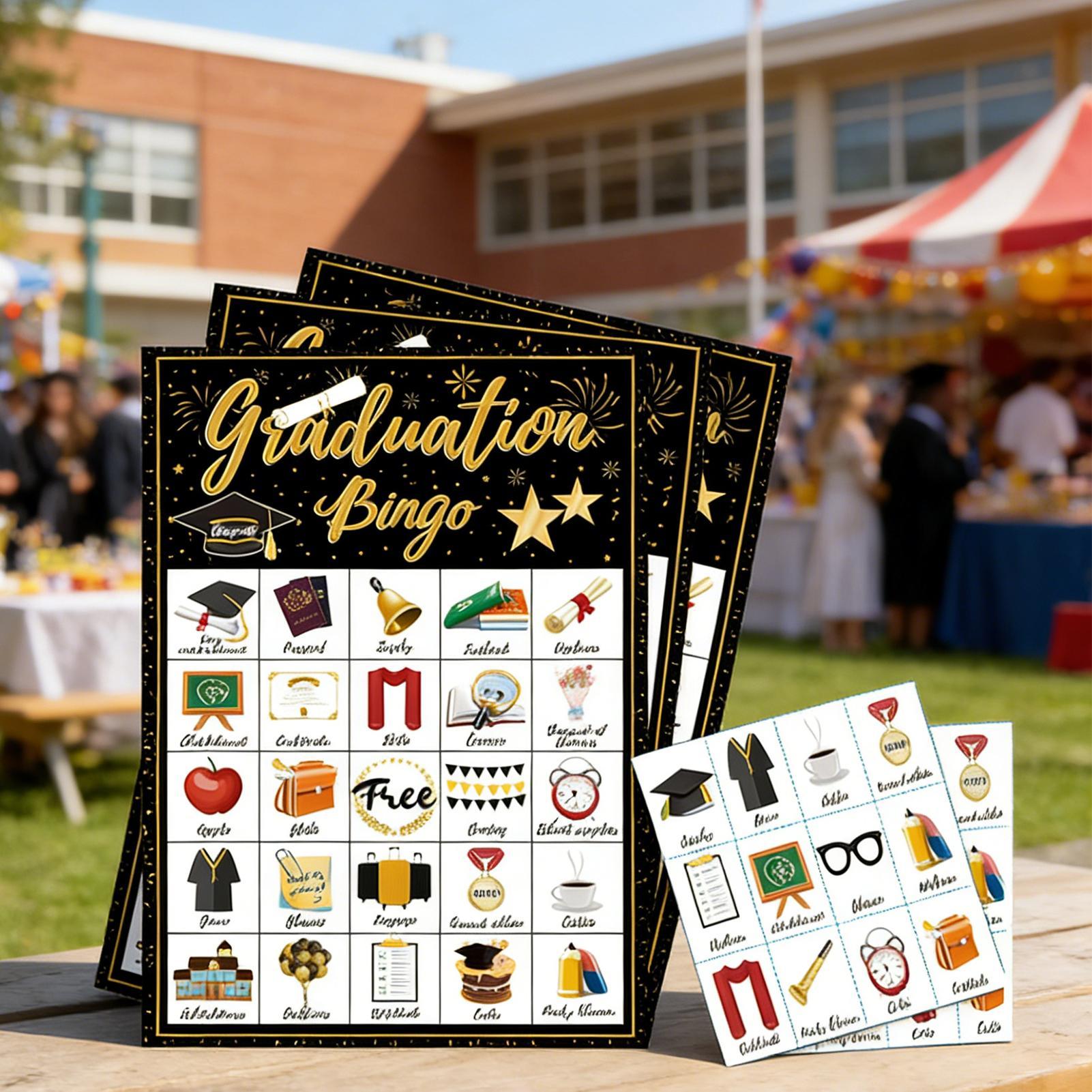 Graduation Bingo Game 24-Playe - огляд і ціна Party Games College