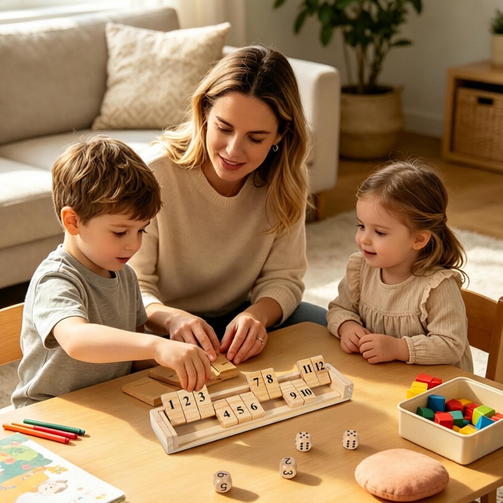 Shut The Box Game Wooden Numbe - огляд і ціна Party Games Usa