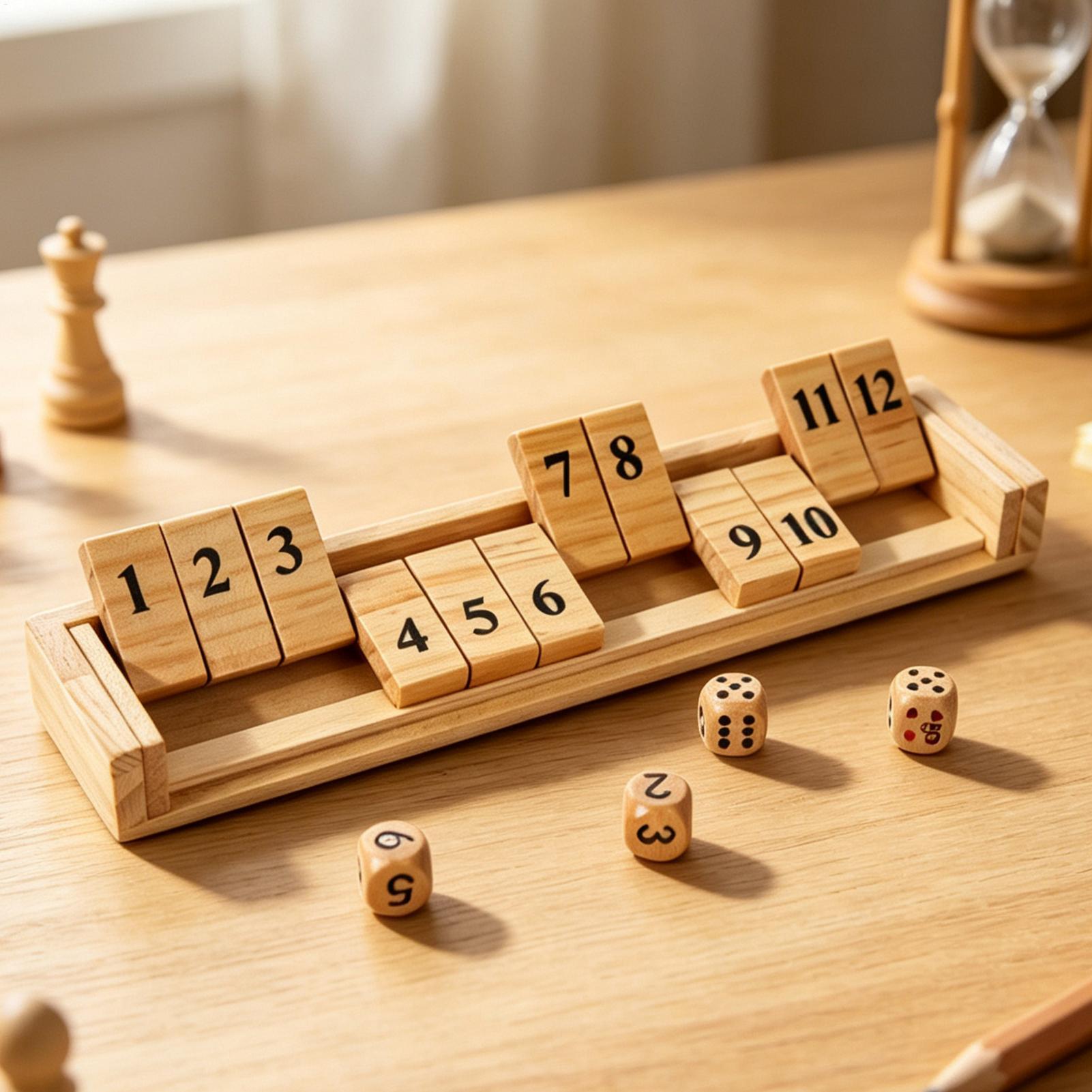 Shut The Box Game Wooden Numbe - огляд і ціна Party Games Usa