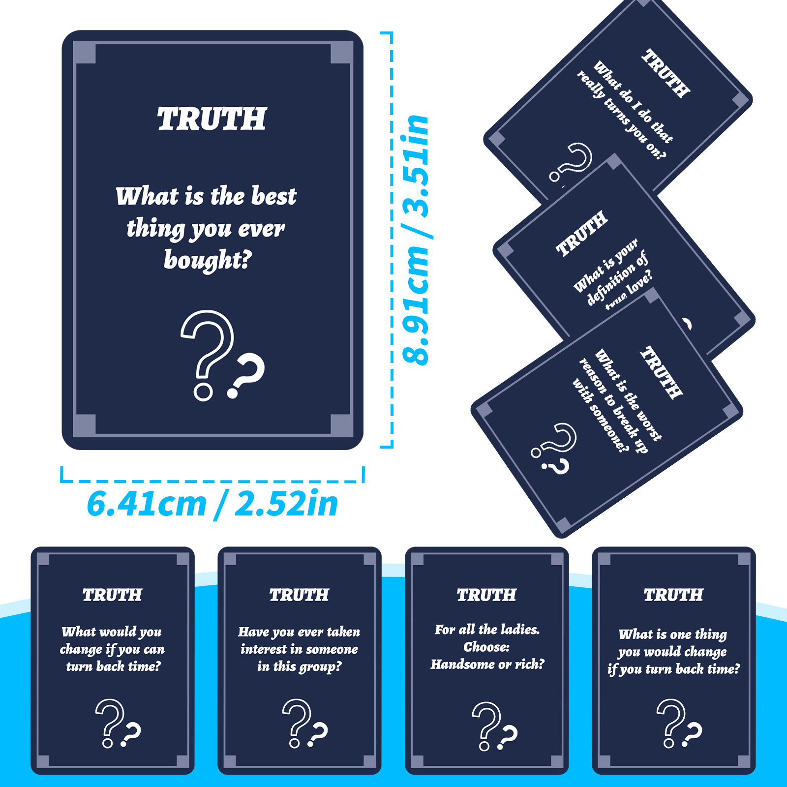 50Pcs Party Game Cards for Adu - огляд і ціна Party Games Questions For Adults