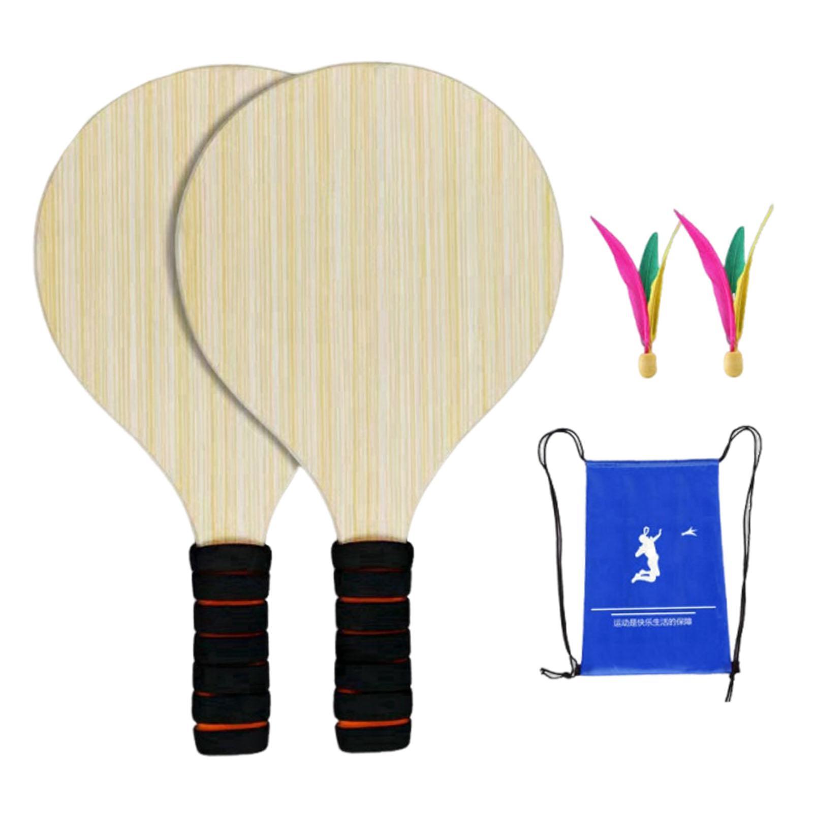2Pcs Wood Badminton Paddle Set - огляд і ціна Badminton Set Garden