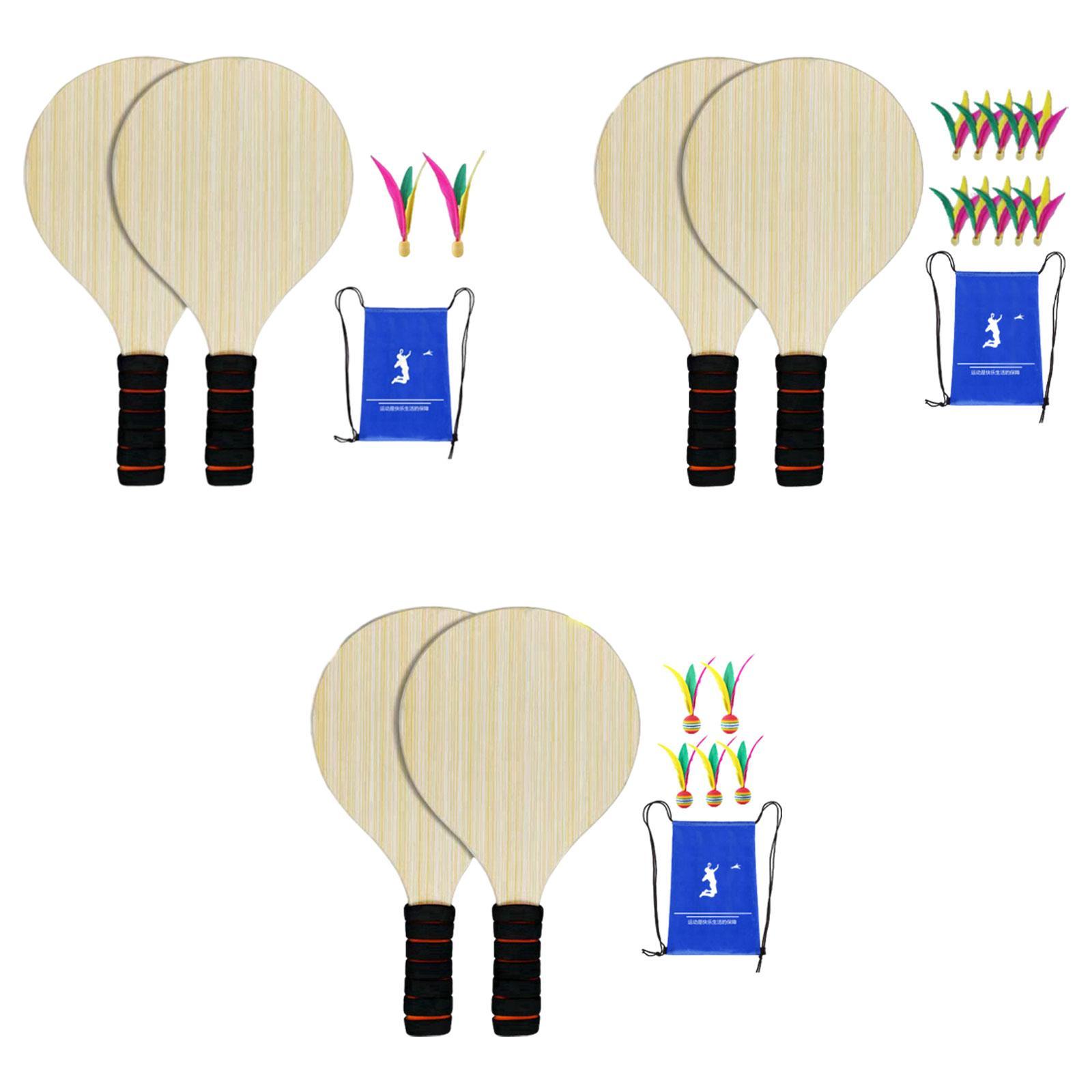 2Pcs Wood Badminton Paddle Set - огляд і ціна Badminton Set Garden