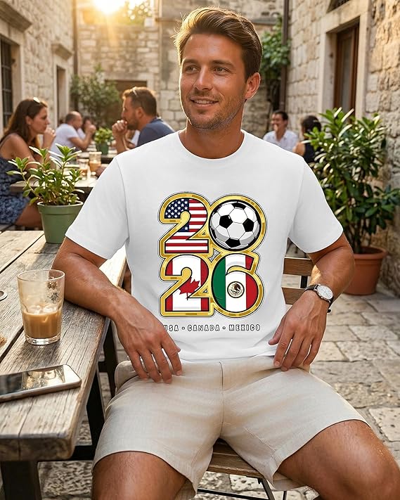 2026 Soccer Fan T-Shirt Men US - огляд і ціна Party Games Usa