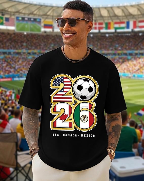 2026 Soccer Fan T-Shirt Men US - огляд і ціна Party Games Usa