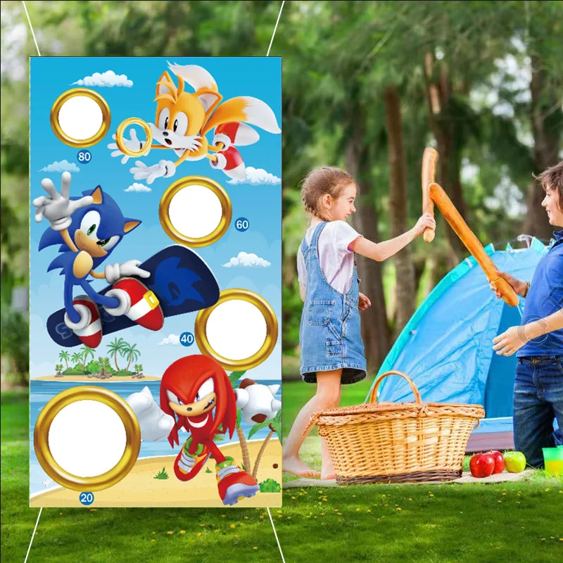 Game Sonic Theme Party Cornhol - огляд і ціна Cornhole Board Set