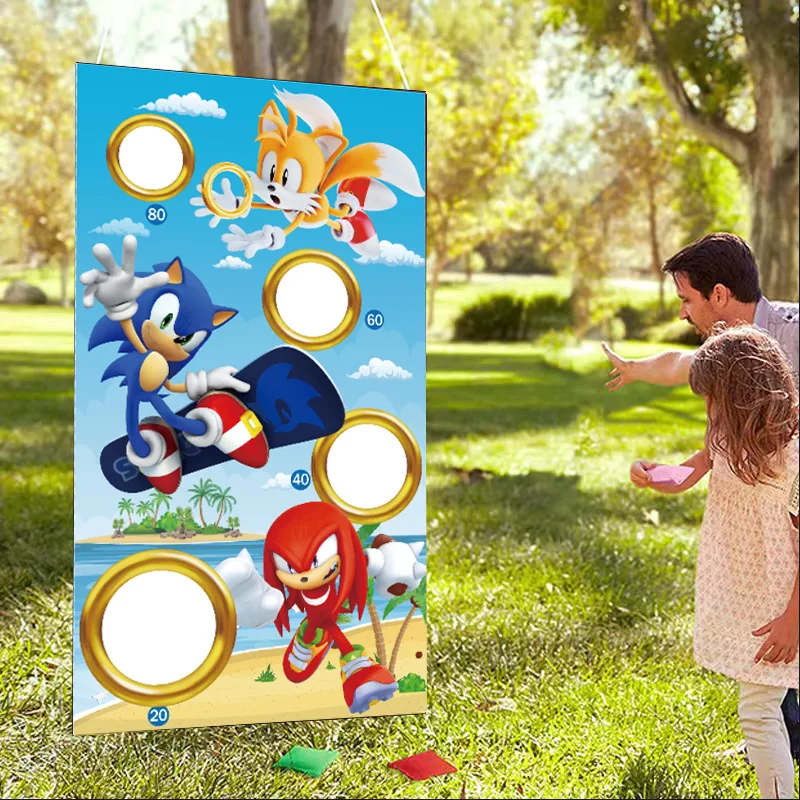 Game Sonic Theme Party Cornhol - огляд і ціна Cornhole Board Set