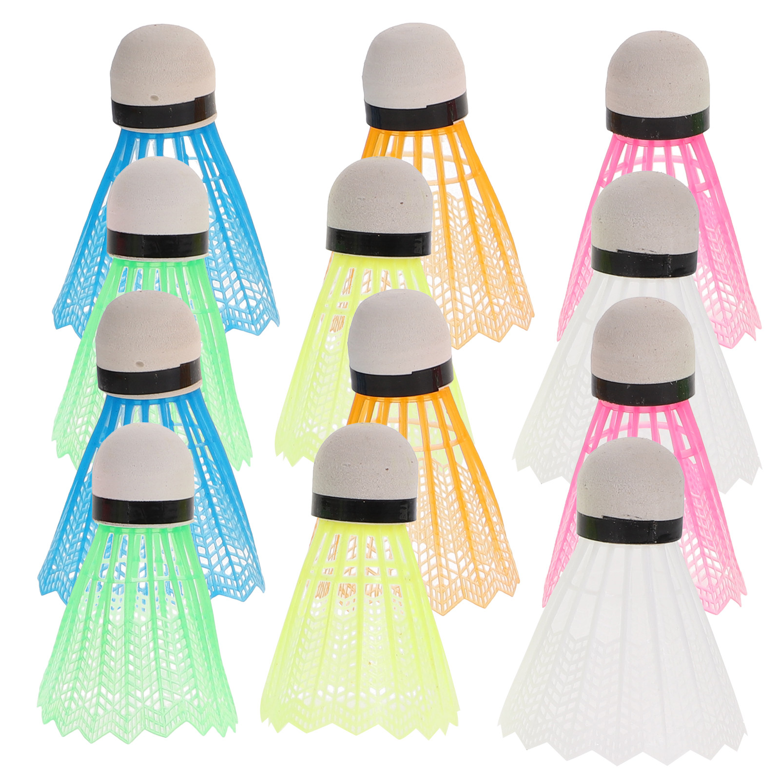 12Pcs Plastic Shuttlecocks Nyl - огляд і ціна Badminton Set Garden
