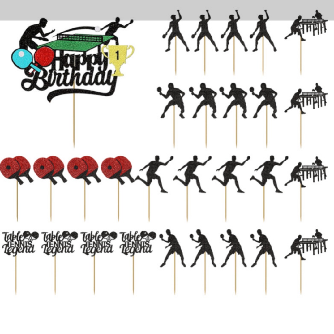 Ping Pong Cake Topper Happy Bi - огляд і ціна Party Games Jenga