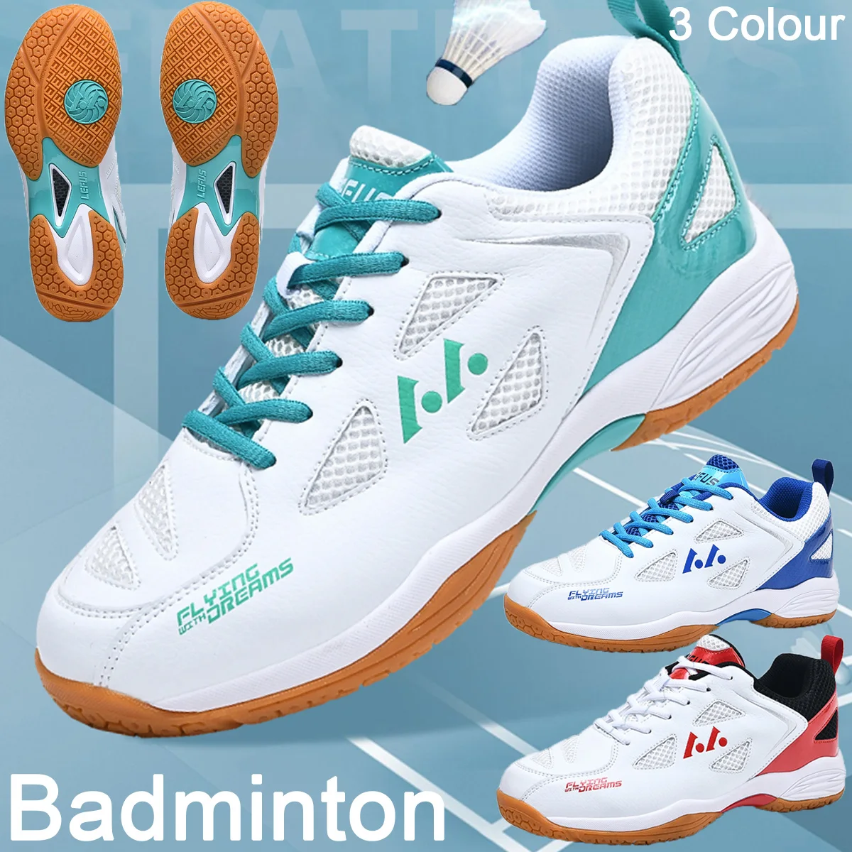 New Men Women Badminton Shoes  - огляд і ціна Badminton Set Garden
