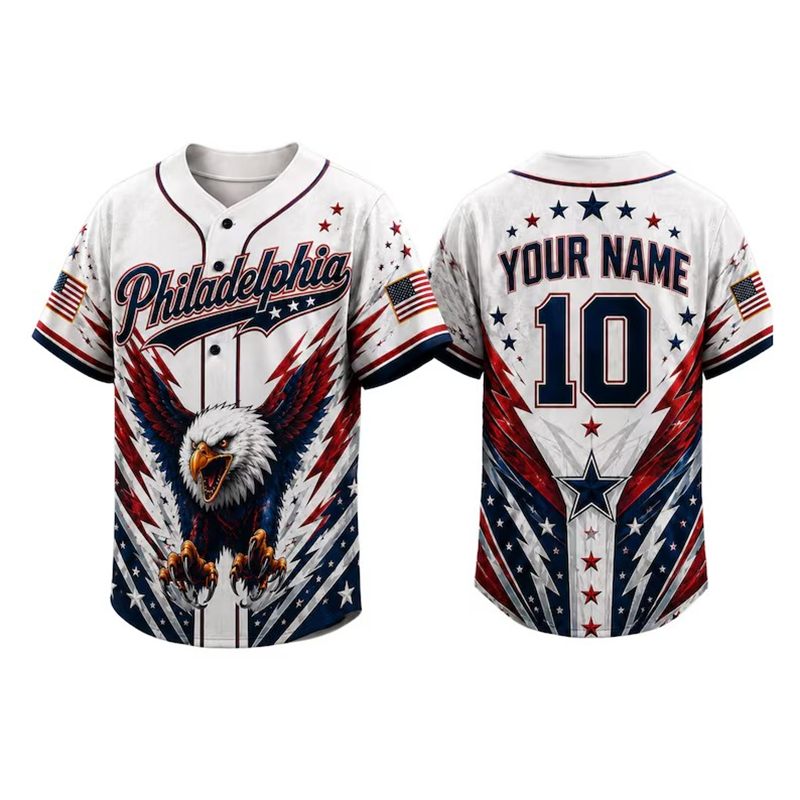 Custom Retro Baseball Jersey S - огляд і ціна Party Games Usa