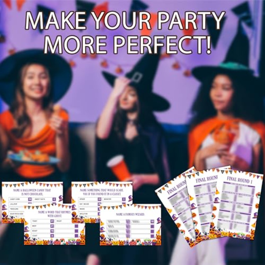 Halloween Friendly Feud Game,  - огляд і ціна Party Games For Adults Large Group