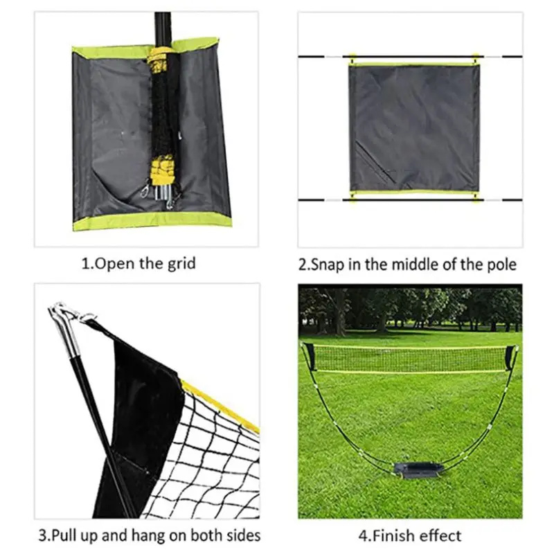Foldable Badminton Net Set for - огляд і ціна Badminton Set Garden