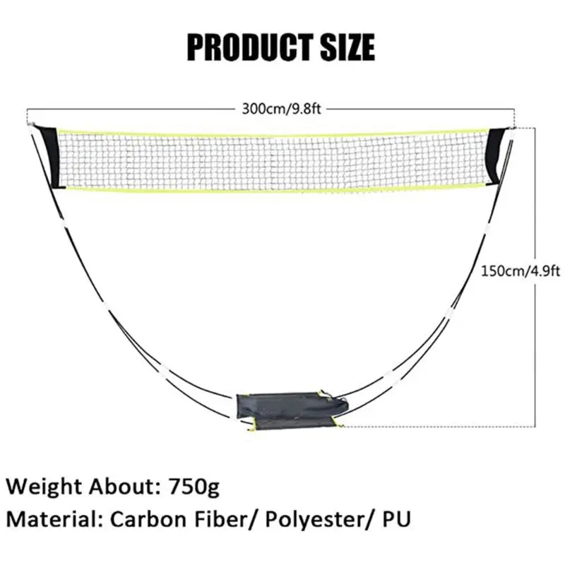 Foldable Badminton Net Set for - огляд і ціна Badminton Set Garden