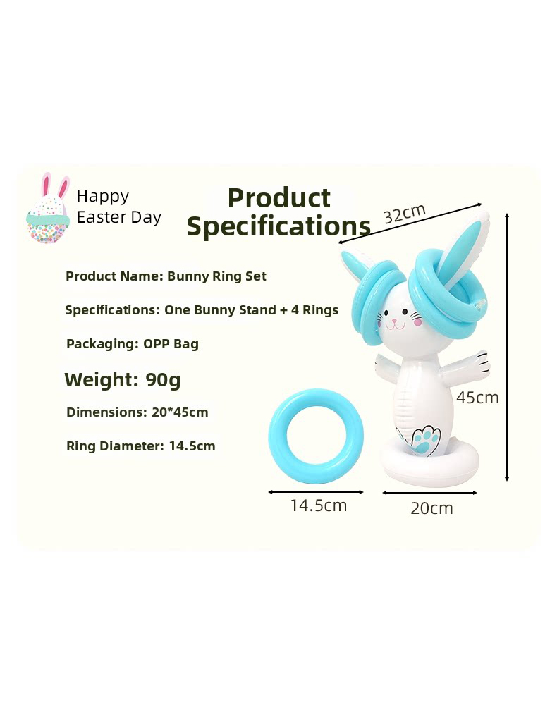 Easter Inflatable Bunny Ring T - огляд і ціна Party Games Egg