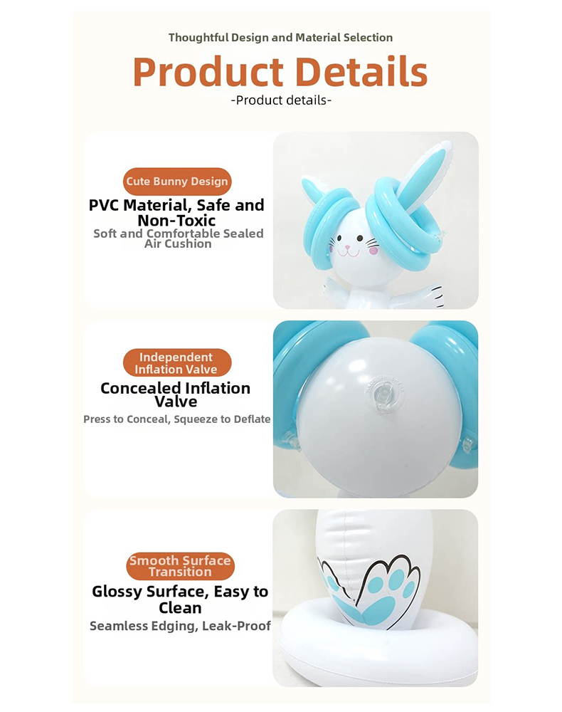 Easter Inflatable Bunny Ring T - огляд і ціна Party Games Egg