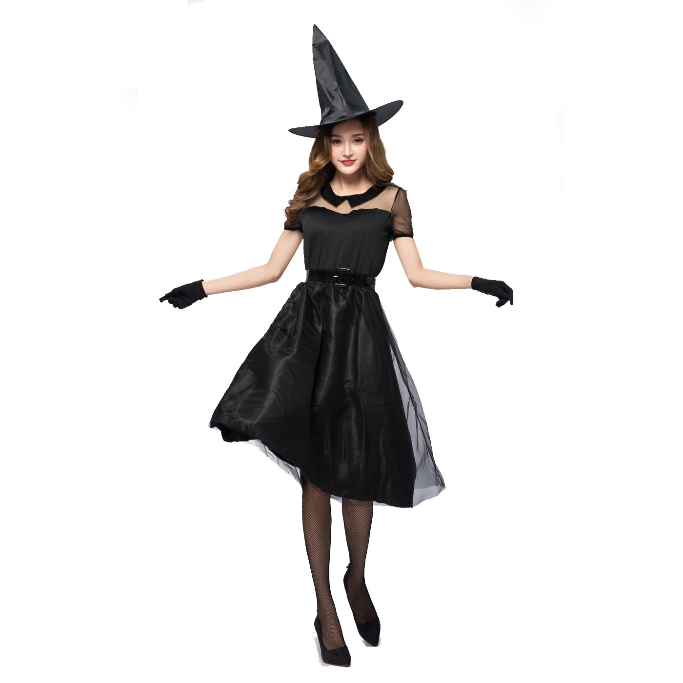 Halloween Black Veil Witch Cos - огляд і ціна Party Games Simple