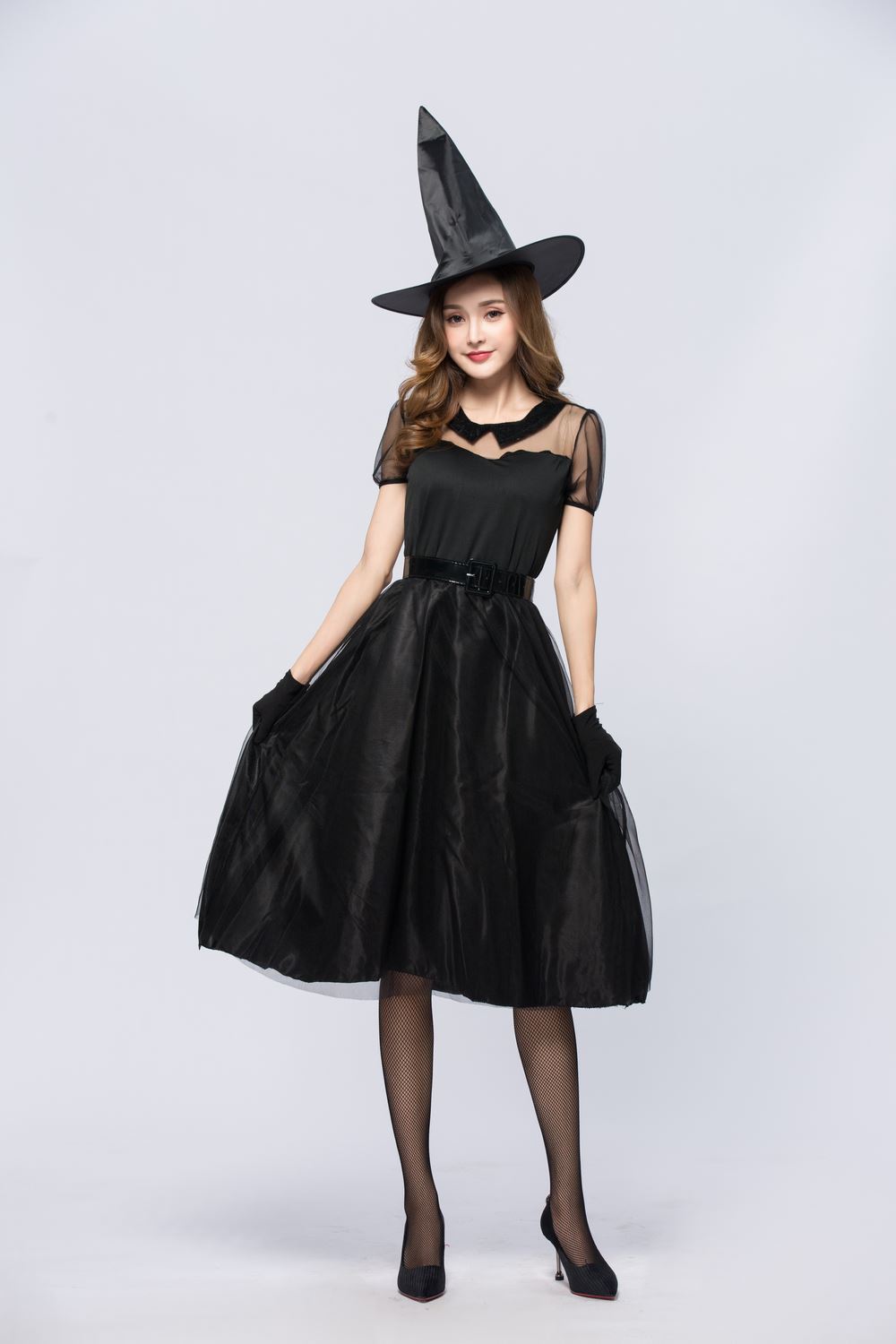 Halloween Black Veil Witch Cos - огляд і ціна Party Games Simple