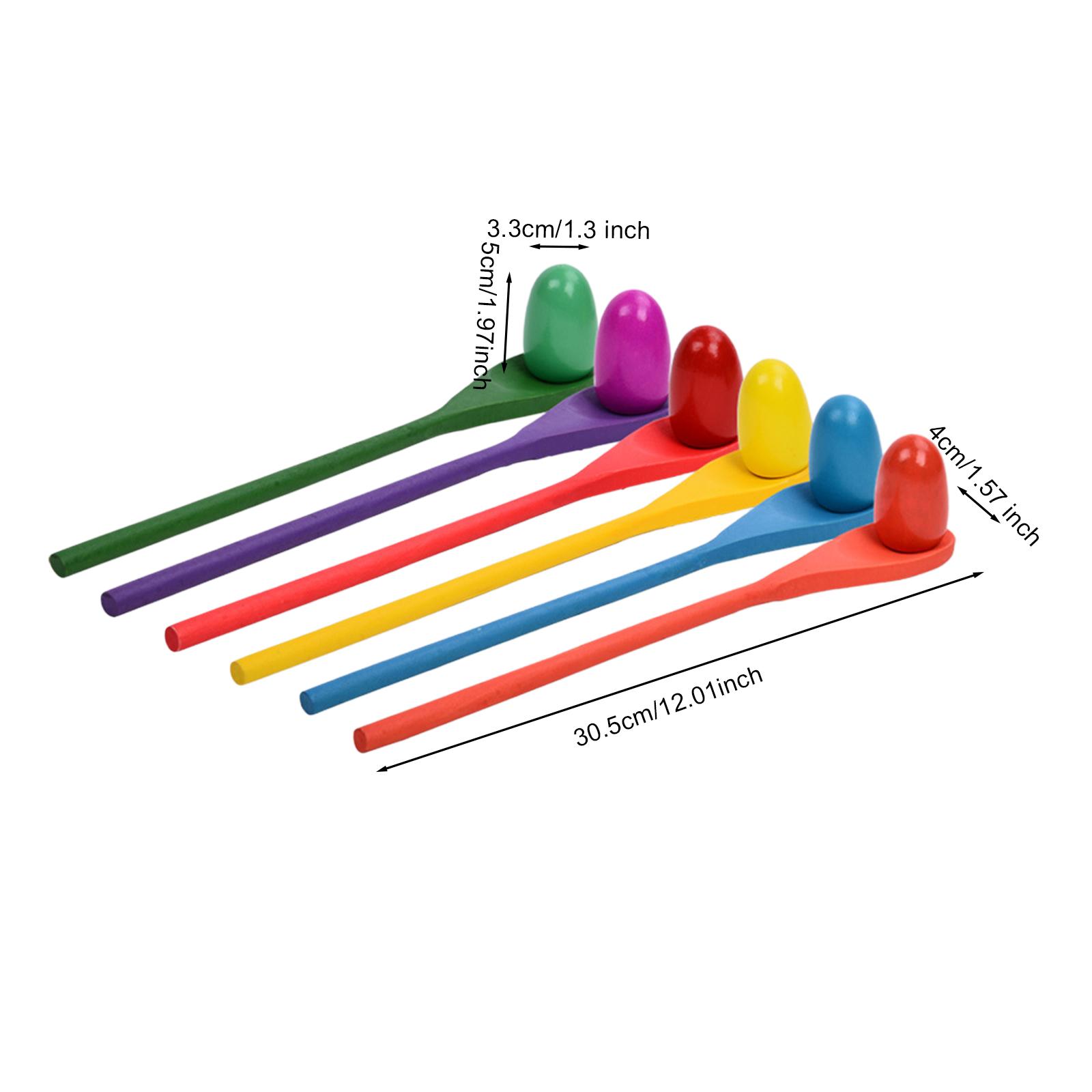 6 Pieces Egg Spoon Race Game H - огляд і ціна Party Games Egg