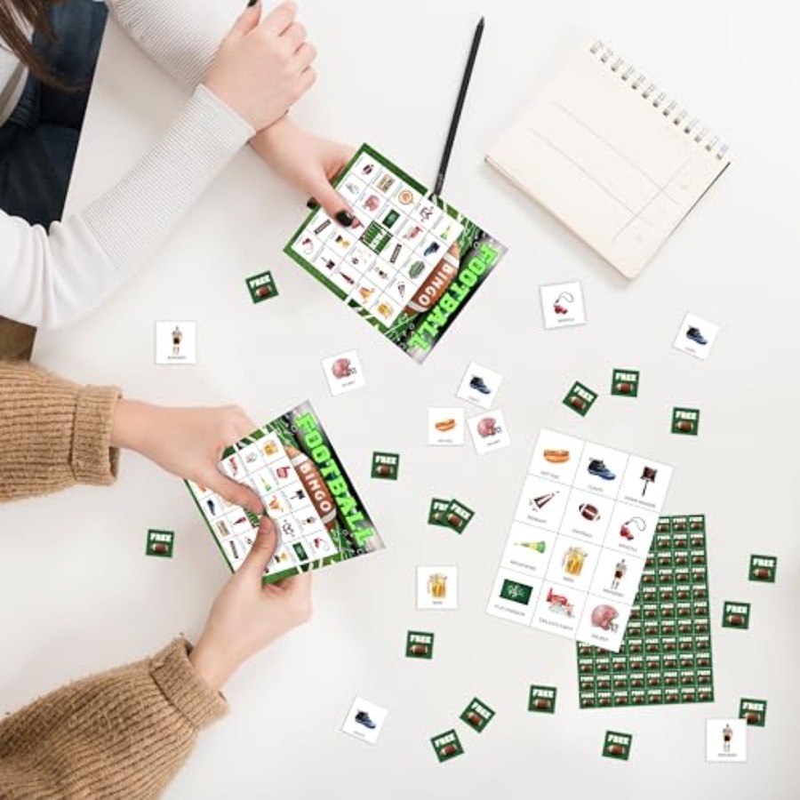 Football Party Bingo Game Card - огляд і ціна Party Games For Adults Large Group
