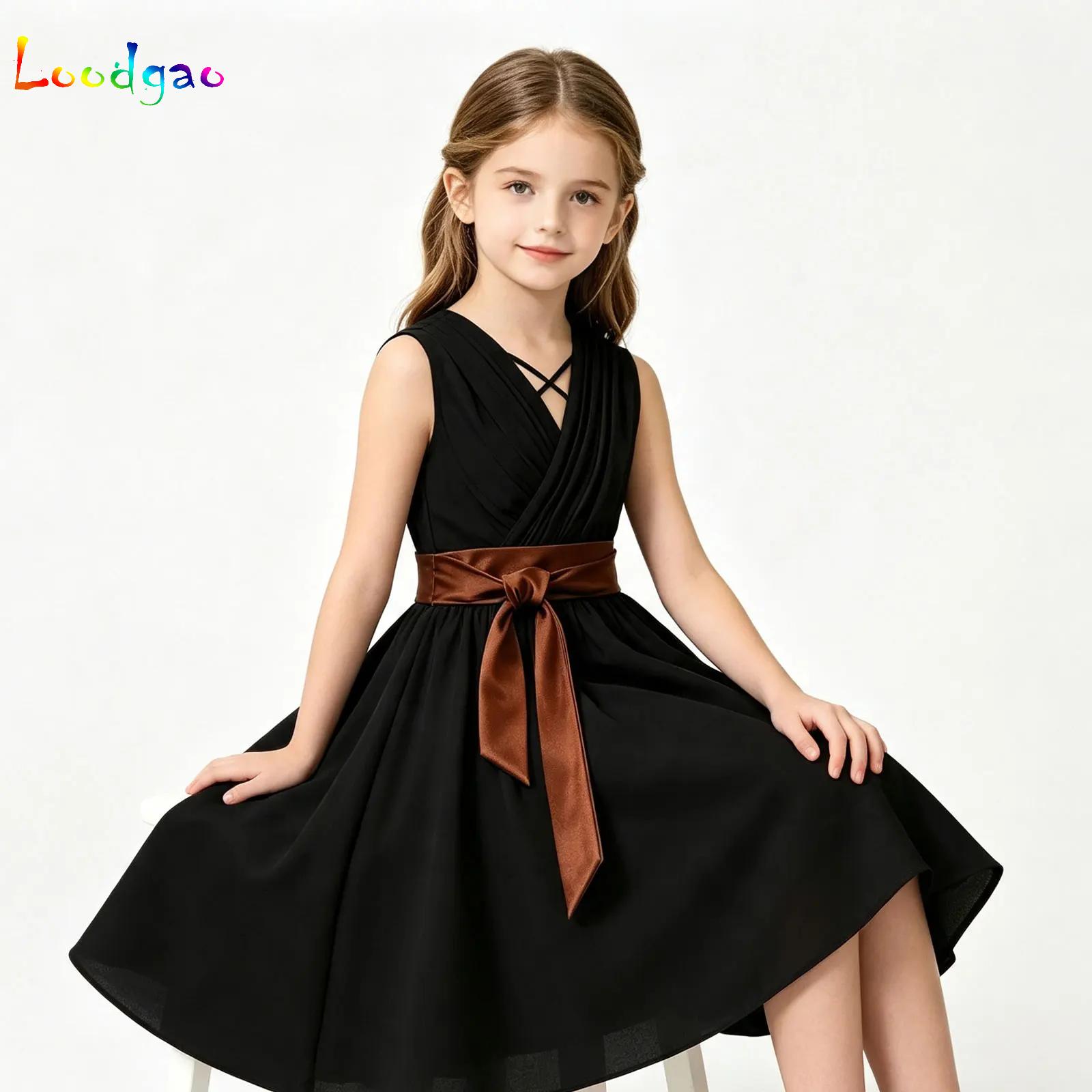Children Girls V Neck Sleevele - огляд і ціна Party Games Kids