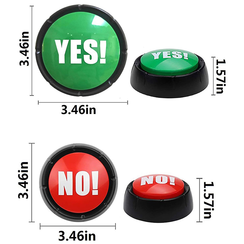 2Pcs Yes No Buzzer Buttons wit - огляд і ціна Party Games Easter For Family